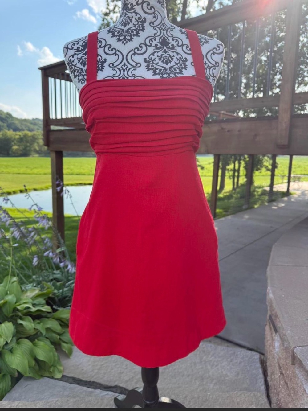💋 Red Mini Dress – Size Small